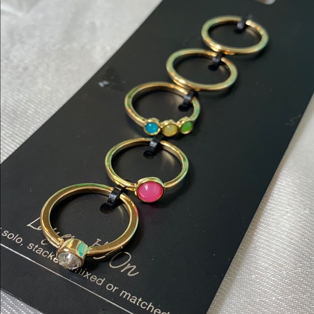 ✅New Inc multi stock rings 6 pcs